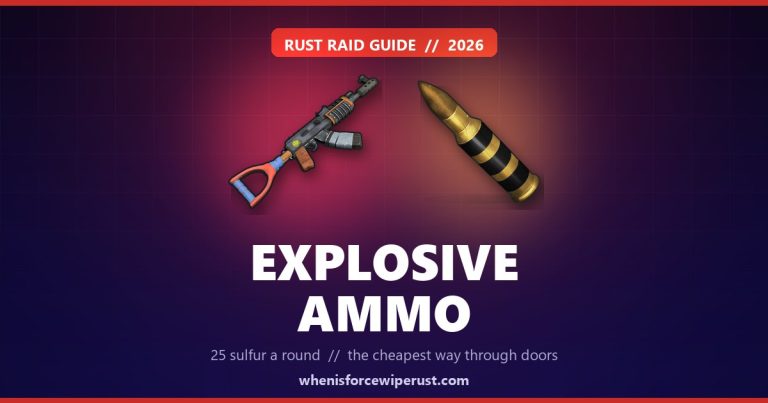 Explosive Ammo Rust: Cost & How Many Per Door (2026)