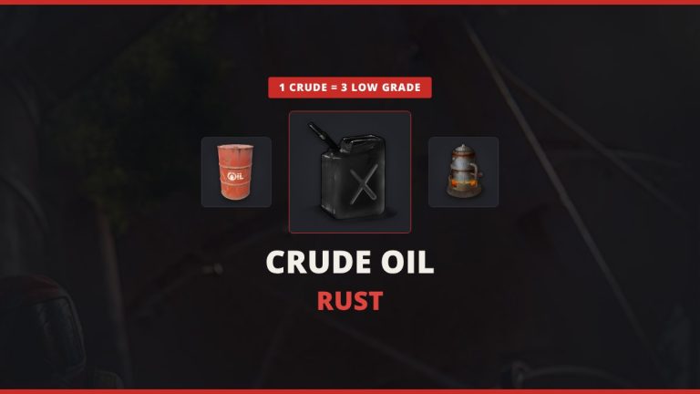 Crude Oil Rust featured image: a crude oil jerry can between a red oil barrel and a Small Oil Refinery over the Dome