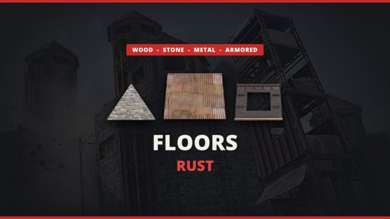 Rust floors: stone triangle floor, sheet metal floor and armored floor frame